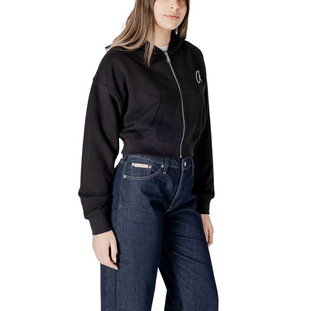 Pulover Calvin Klein Jeans negru din bumbac