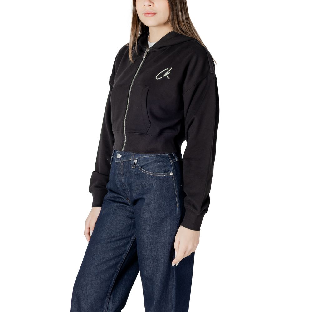 Pulover Calvin Klein Jeans negru din bumbac