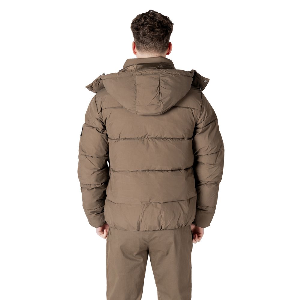 Calvin Klein Jeans Gray Polyamide Jackets & Coat