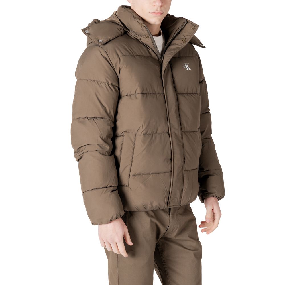 Calvin Klein Jeans Gray Polyamide Jackets & Coat