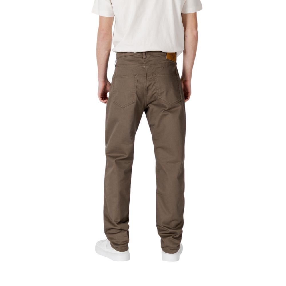 Blugi și pantaloni verzi din bumbac Calvin Klein Jeans