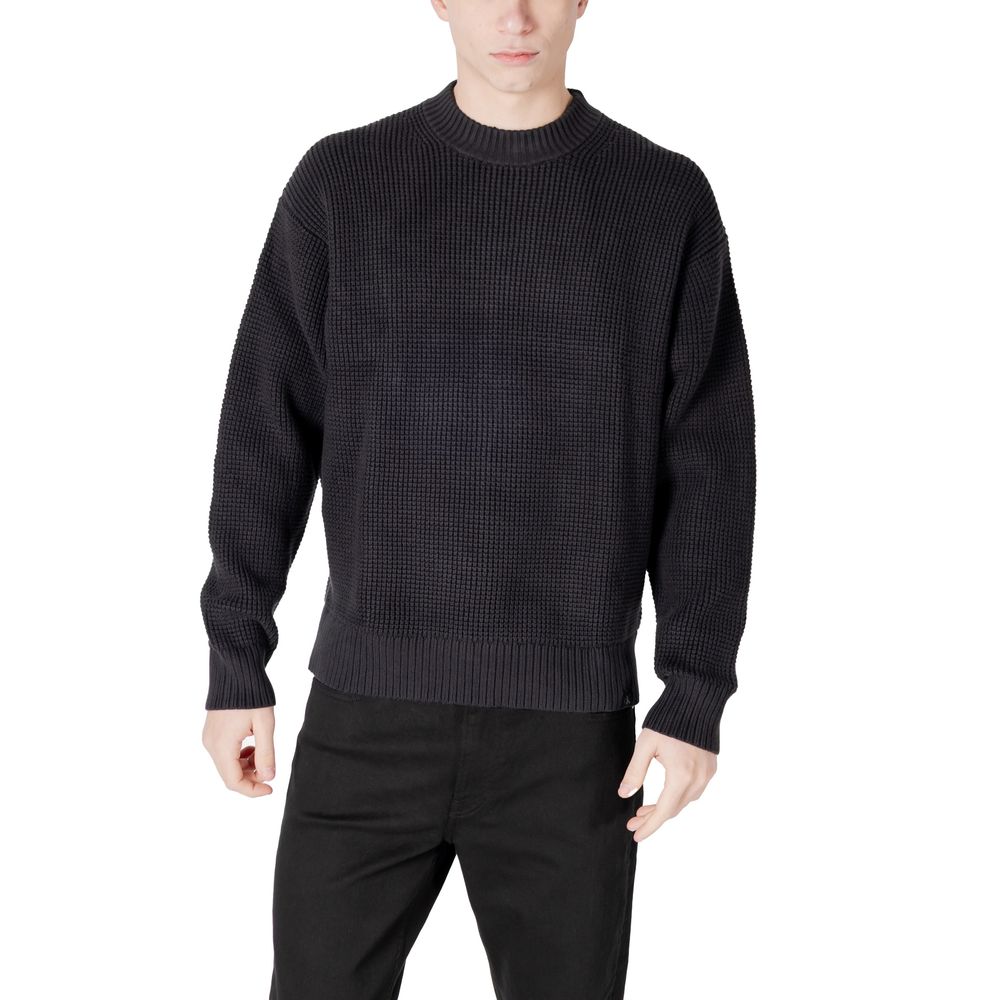 Calvin Klein Jeans – Schwarzer Pullover aus Bio-Baumwolle