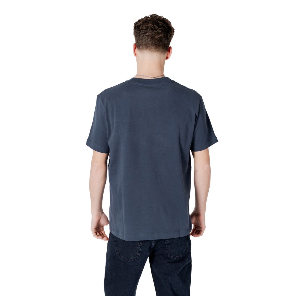 Tricou Calvin Klein Jeans albastru din bumbac