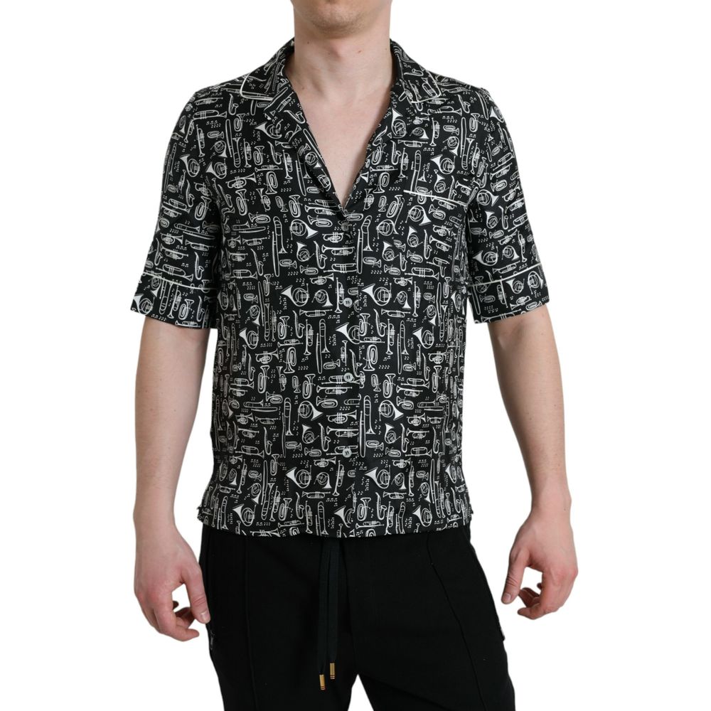 Tricou Dolce &amp; Gabbana Negru din Mătase