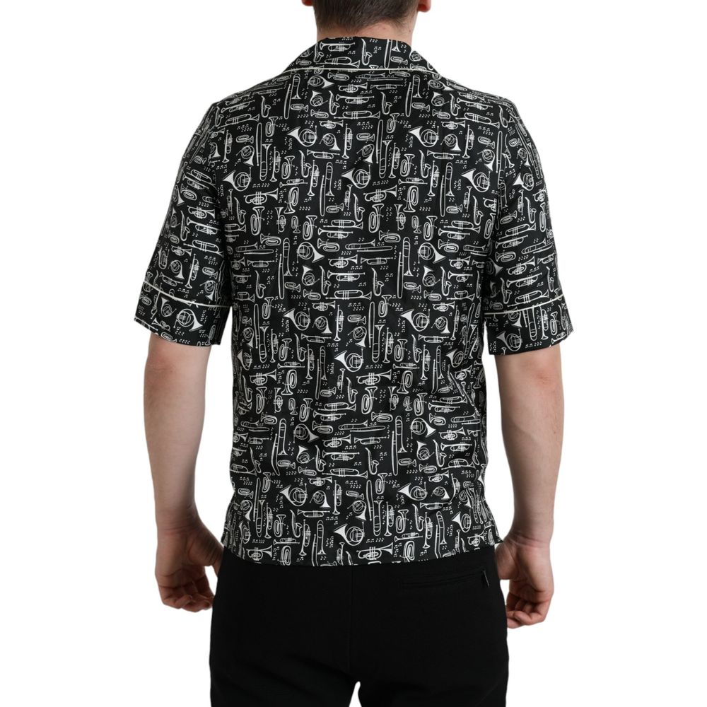 Tricou Dolce &amp; Gabbana Negru din Mătase