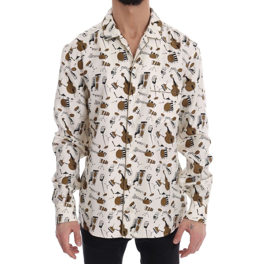 Mehrfarbiges Seidenhemd von Dolce &amp; Gabbana