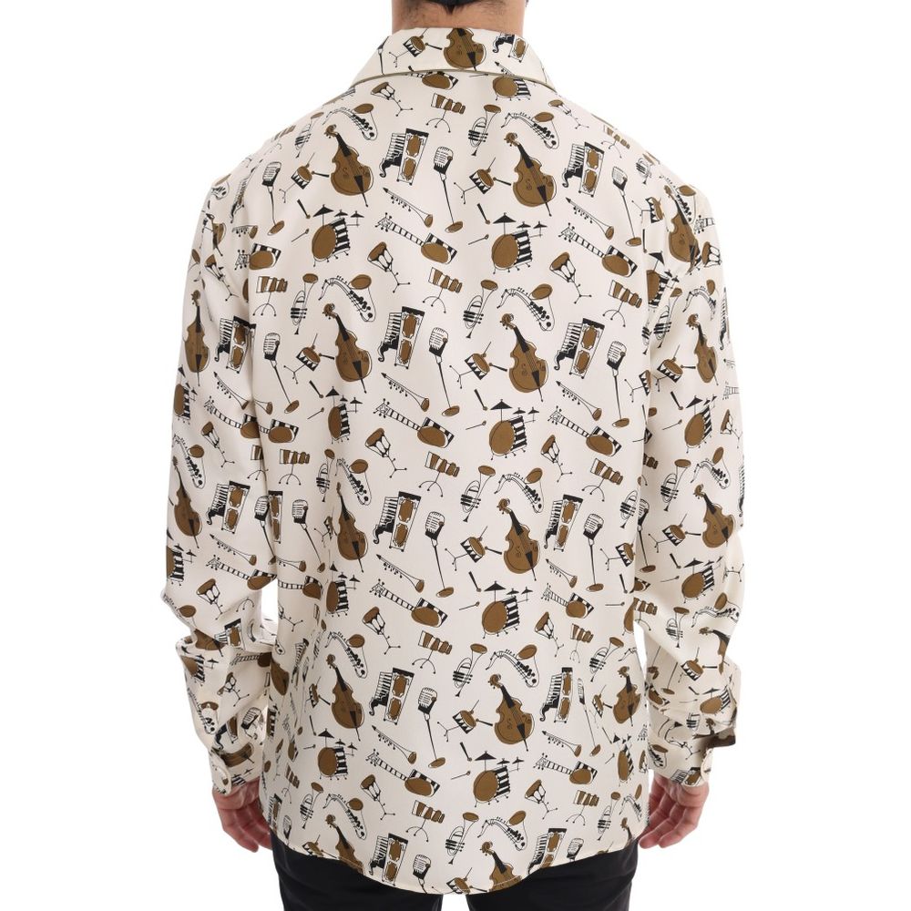 Mehrfarbiges Seidenhemd von Dolce &amp; Gabbana