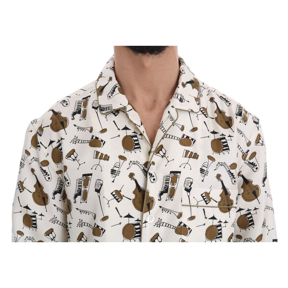 Mehrfarbiges Seidenhemd von Dolce &amp; Gabbana