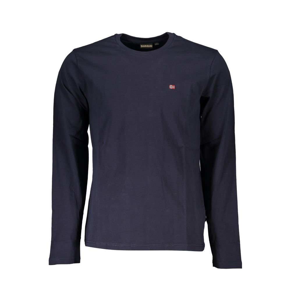 Blaues Baumwoll-T-Shirt von Napapijri