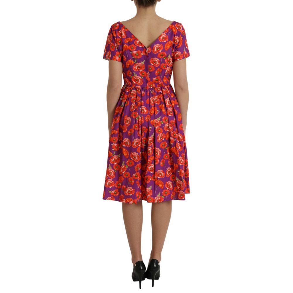 Rochie Dolce &amp; Gabbana din bumbac violet