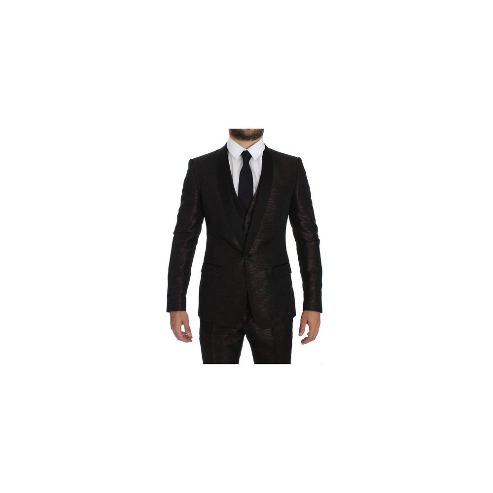 Zweifarbiger Polyesteranzug von Dolce &amp; Gabbana