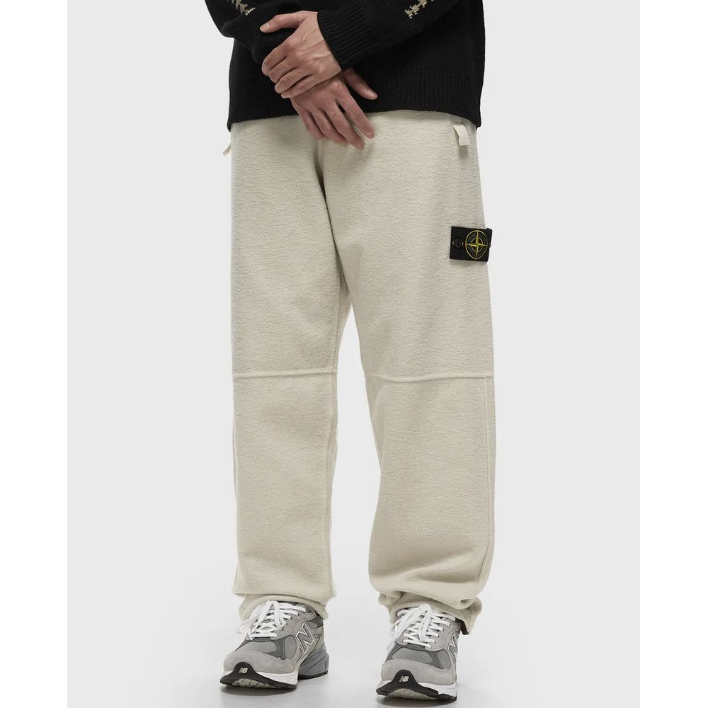 Blugi și pantaloni Stone Island din bumbac alb