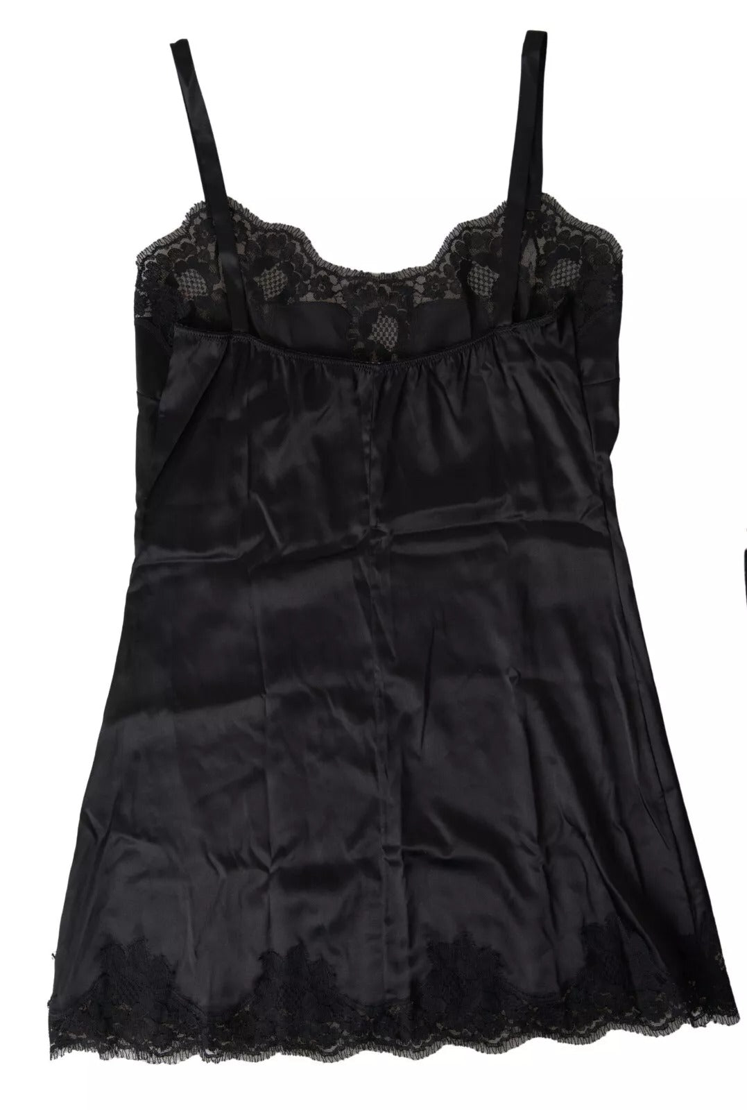 Dolce &amp; Gabbana – Sinnliches Camisole-Oberteil aus schwarzer Seide
