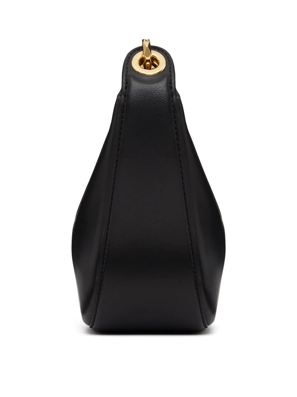 Geantă de umăr Valentino Garavani Mini Hobo Vlogo din piele neagră