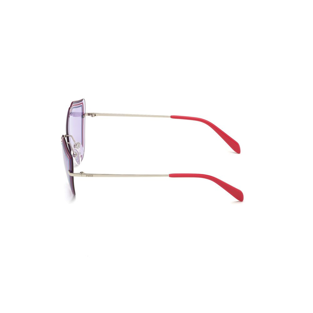 Emilio Pucci Sonnenbrille aus grauem Metall