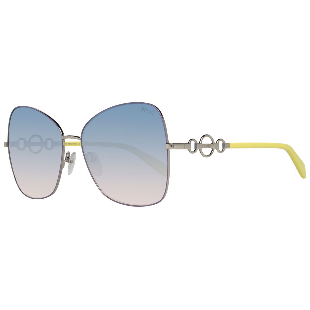 Emilio Pucci Sonnenbrille aus grauem Metall