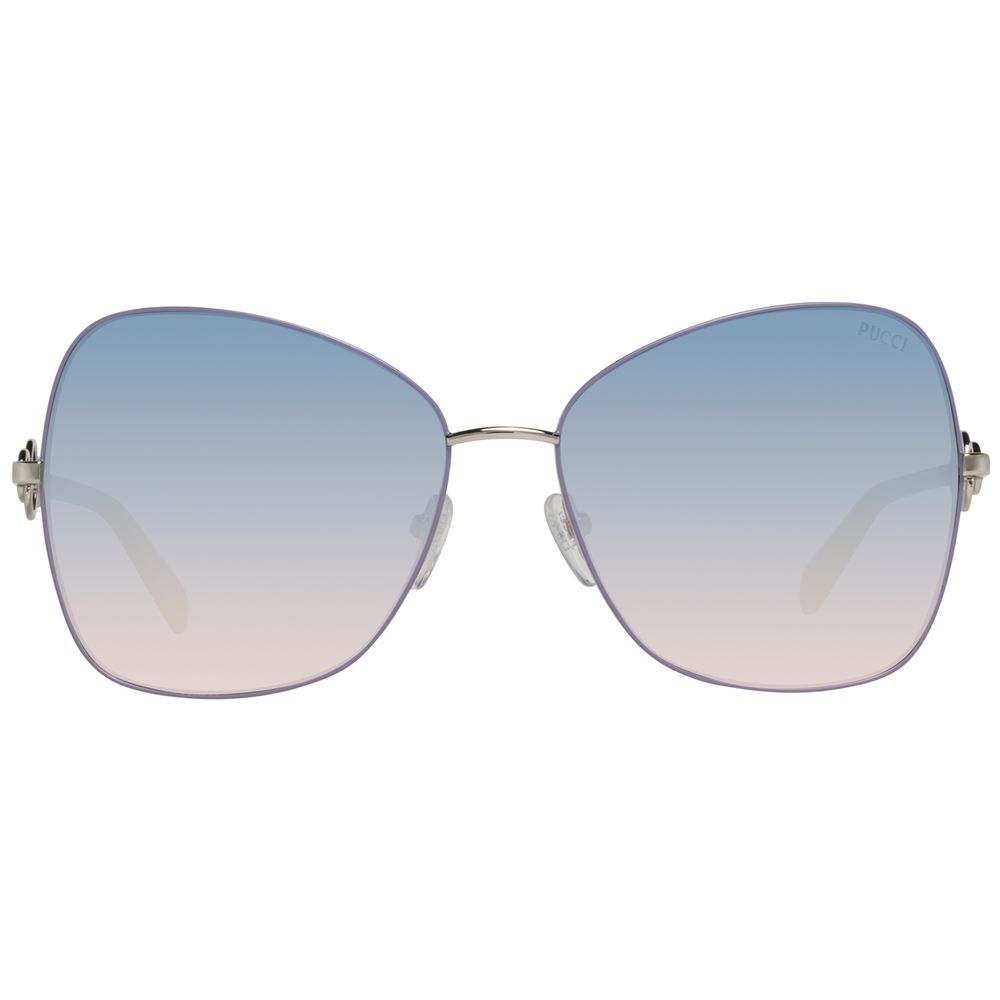 Emilio Pucci Sonnenbrille aus grauem Metall