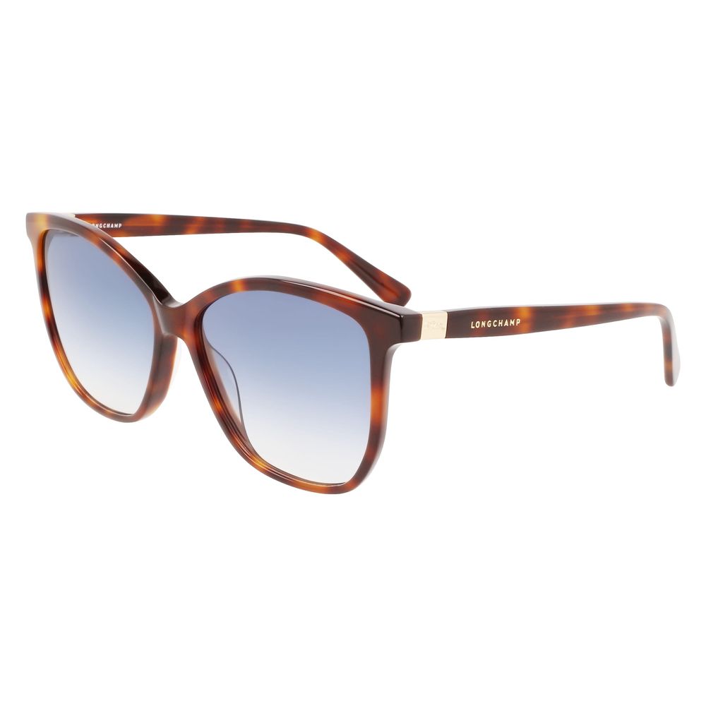 Ochelari de soare Longchamp maro cu model Haircalf