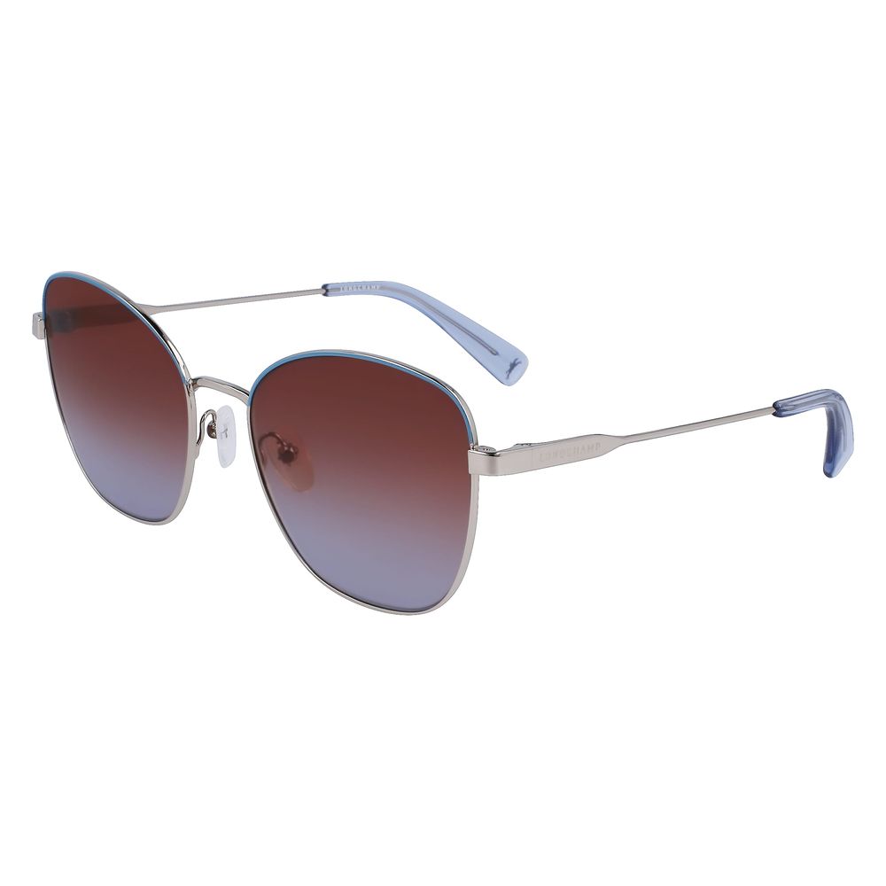 Ochelari de soare Longchamp gri metalici
