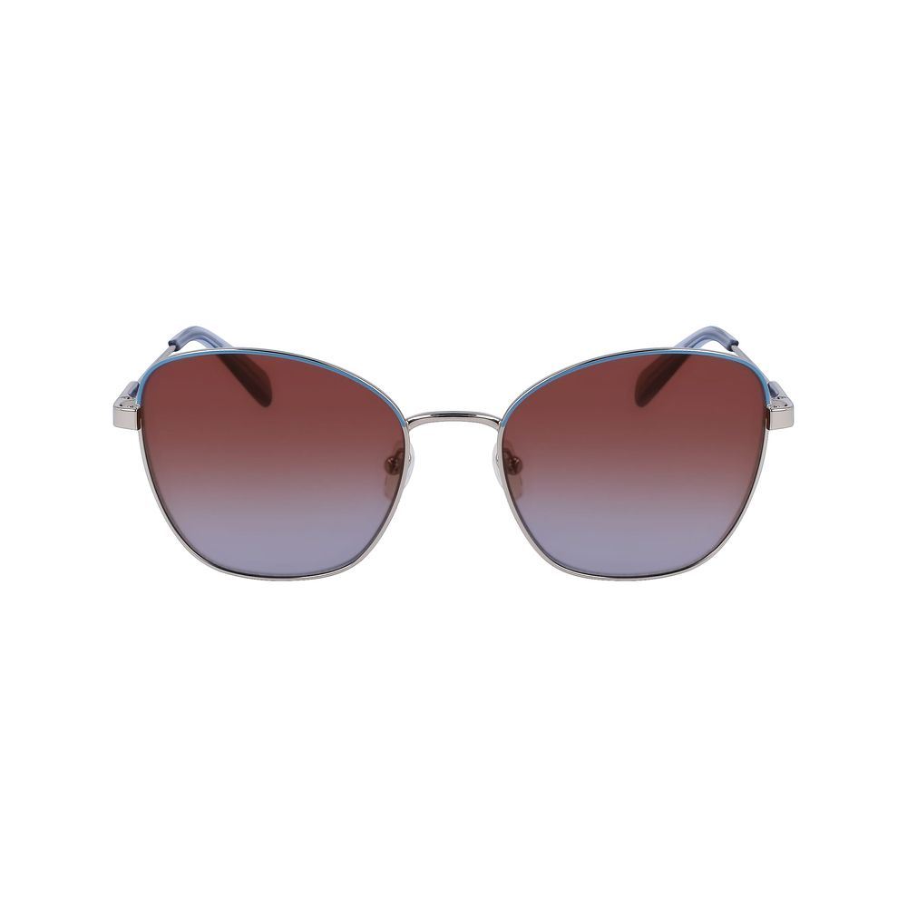 Ochelari de soare Longchamp gri metalici