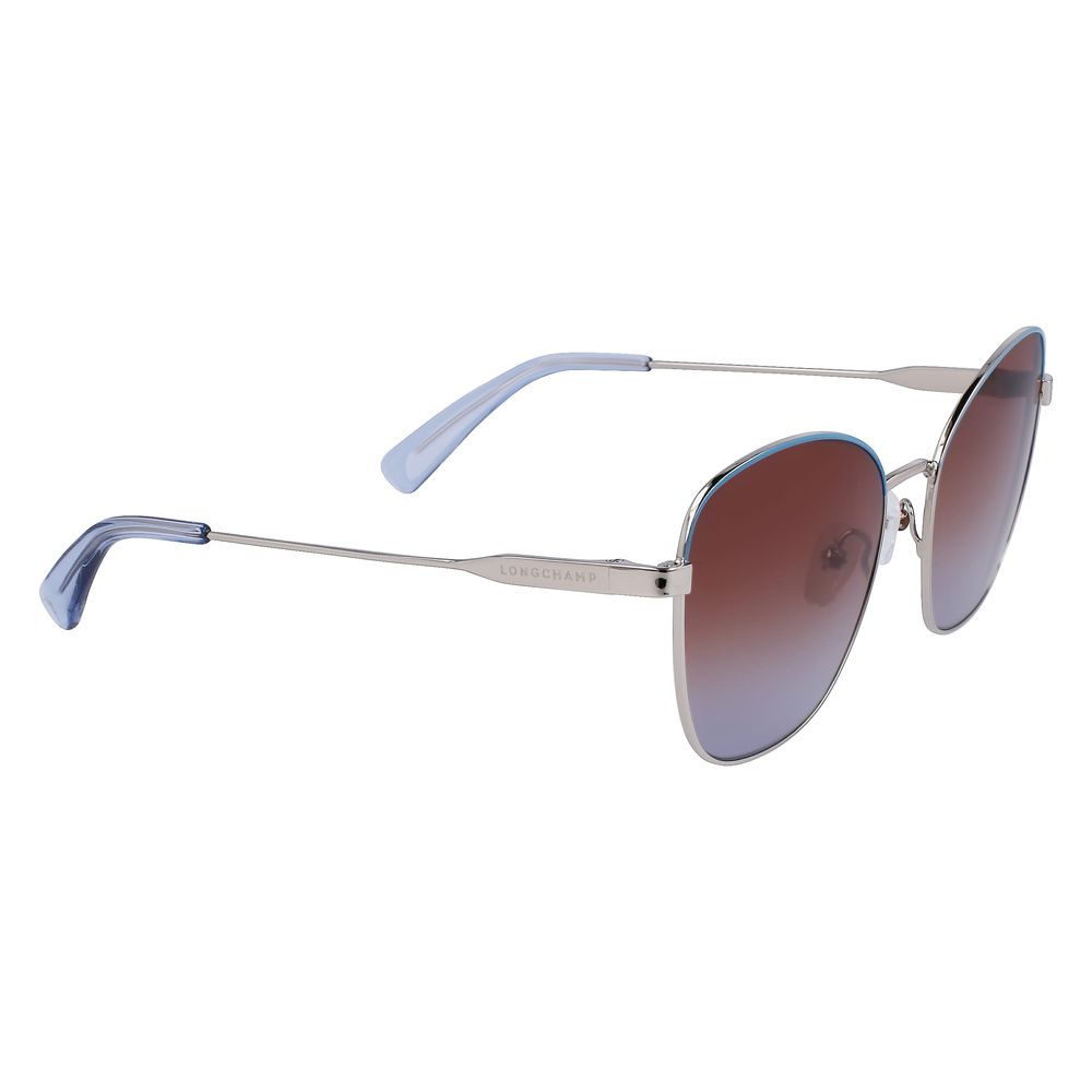 Ochelari de soare Longchamp gri metalici