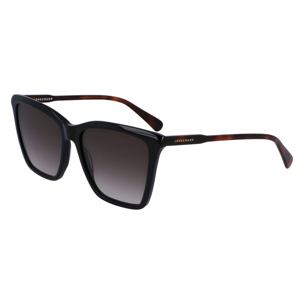 Ochelari de soare Longchamp negri Haircalf