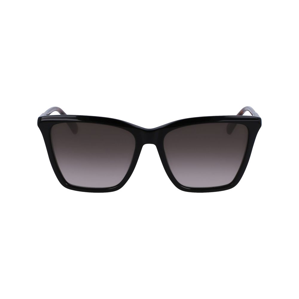 Ochelari de soare Longchamp negri Haircalf