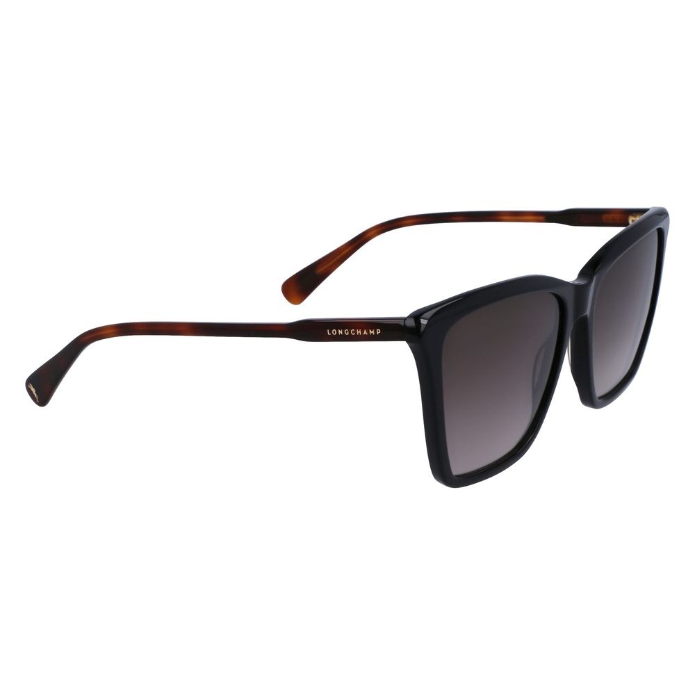 Ochelari de soare Longchamp negri Haircalf