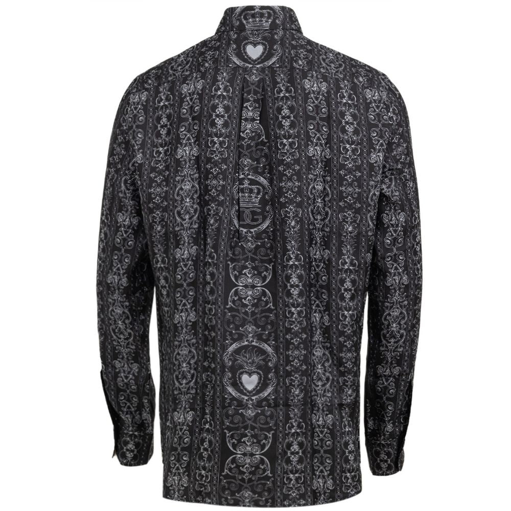 Graues Seidenhemd von Dolce &amp; Gabbana