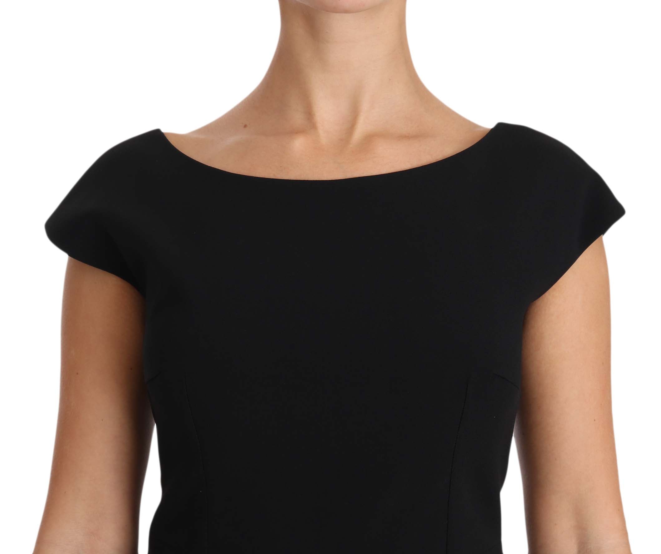 Dolce &amp; Gabbana Elegantes schwarzes Maxi-Etuikleid
