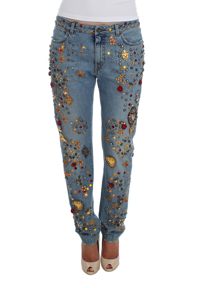 Dolce &amp; Gabbana – Enchanted Sicily – Boyfriendjeans mit Kristallherz