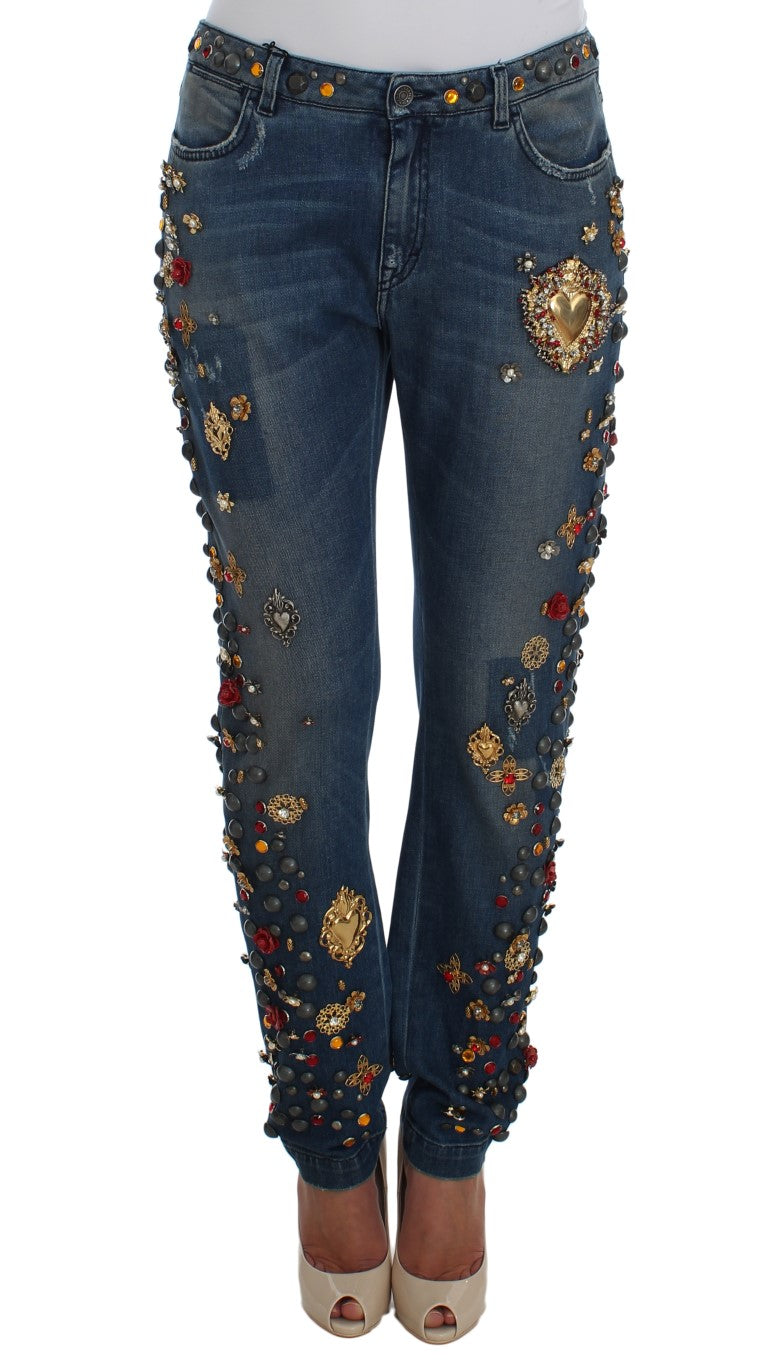 Dolce &amp; Gabbana – Verzierte Boyfriendjeans „Enchanted Sicily“
