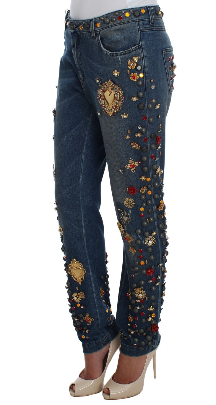 Dolce &amp; Gabbana – Verzierte Boyfriendjeans „Enchanted Sicily“