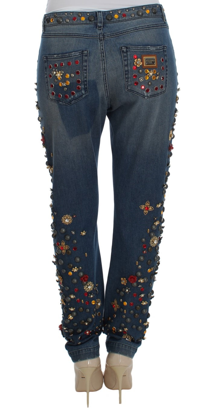 Dolce &amp; Gabbana – Verzierte Boyfriendjeans „Enchanted Sicily“