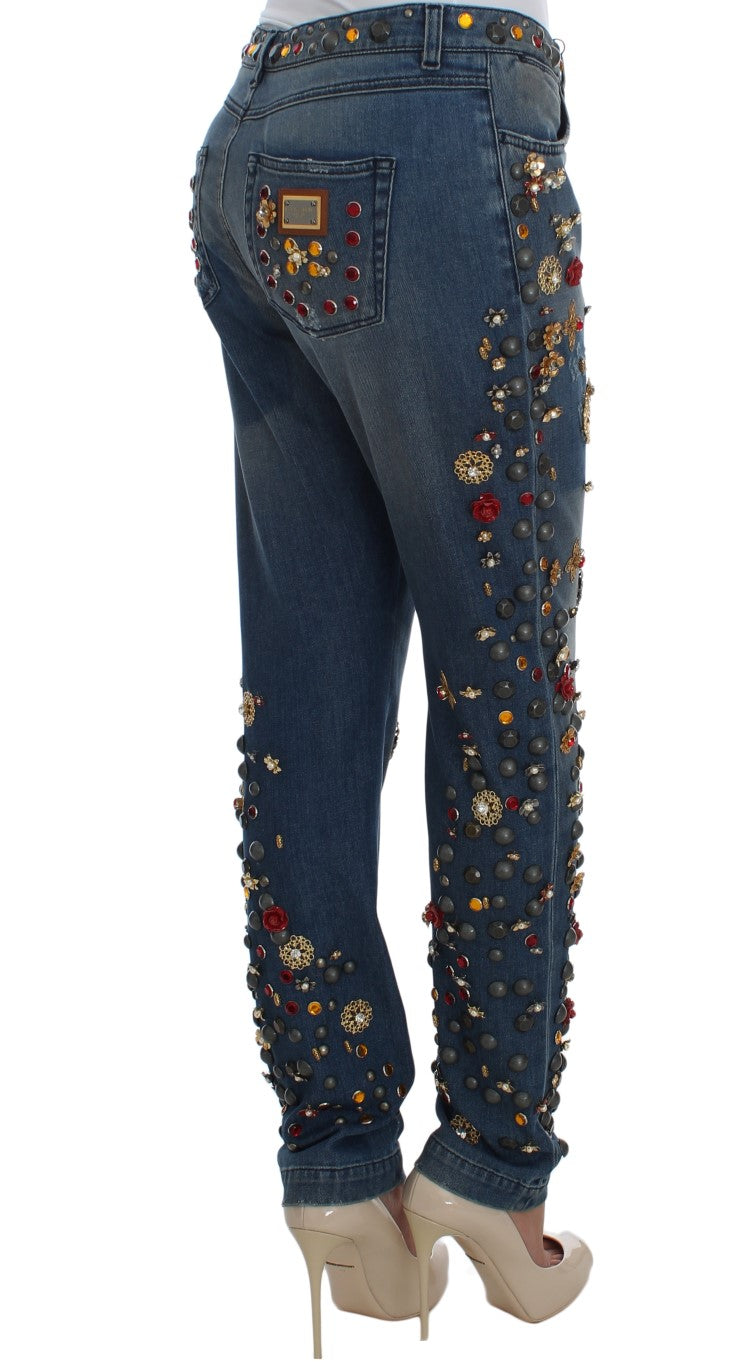 Dolce &amp; Gabbana – Verzierte Boyfriendjeans „Enchanted Sicily“