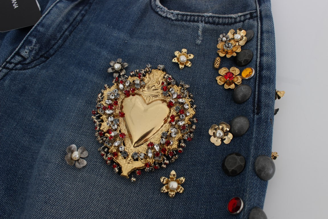 Dolce &amp; Gabbana – Verzierte Boyfriendjeans „Enchanted Sicily“