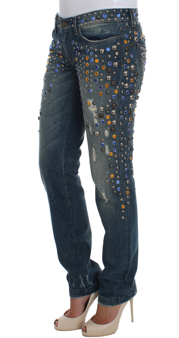Dolce &amp; Gabbana – Enchanted Sicily – Jeans mit Kristallverzierung