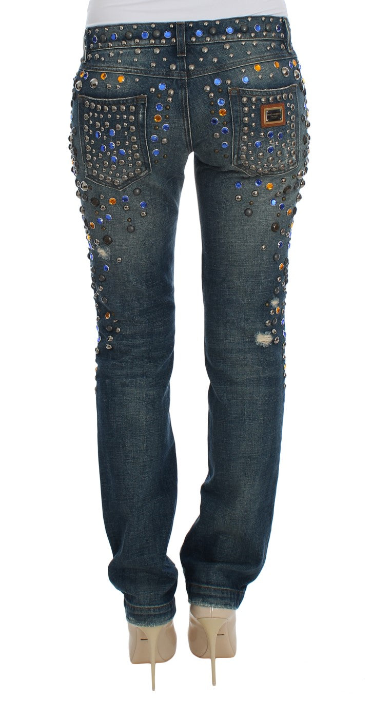 Dolce &amp; Gabbana – Enchanted Sicily – Jeans mit Kristallverzierung