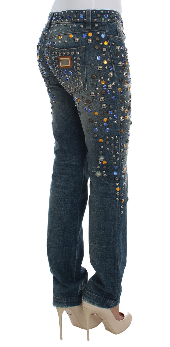 Dolce &amp; Gabbana – Enchanted Sicily – Jeans mit Kristallverzierung