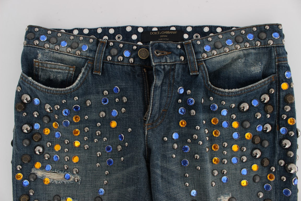 Dolce &amp; Gabbana – Enchanted Sicily – Jeans mit Kristallverzierung