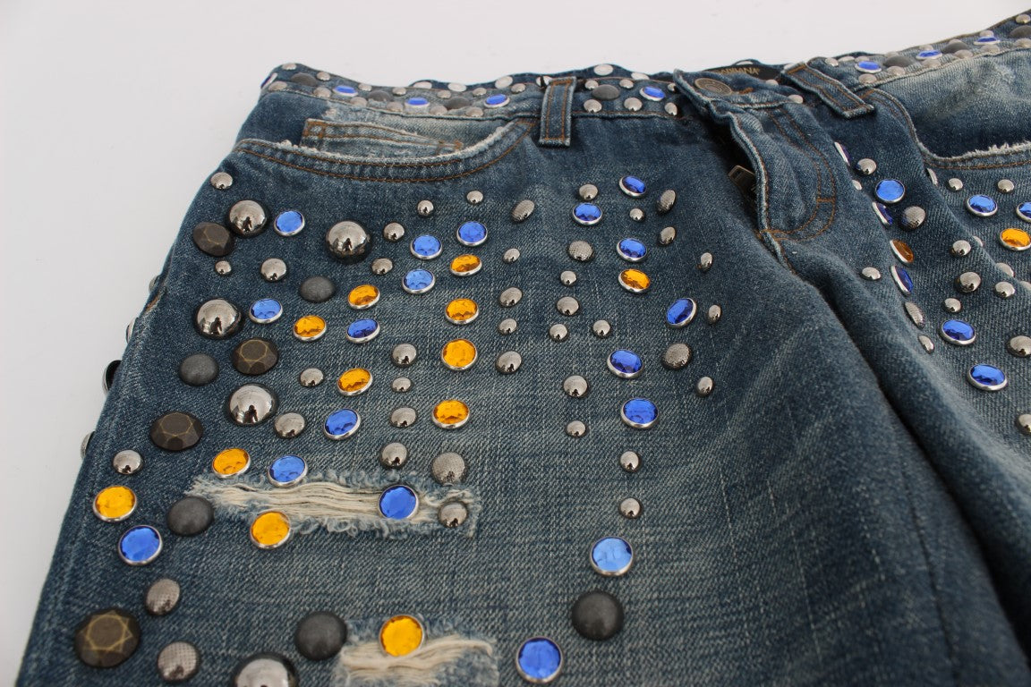 Dolce &amp; Gabbana – Enchanted Sicily – Jeans mit Kristallverzierung