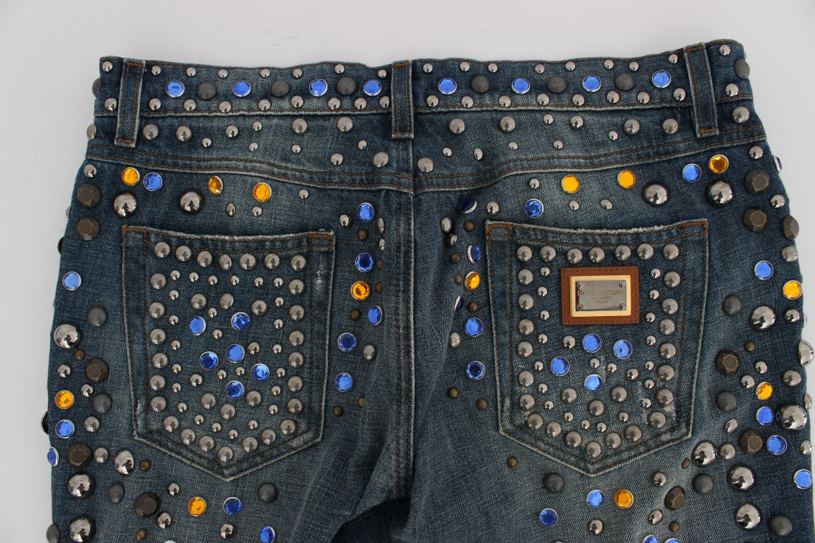 Dolce &amp; Gabbana – Enchanted Sicily – Jeans mit Kristallverzierung