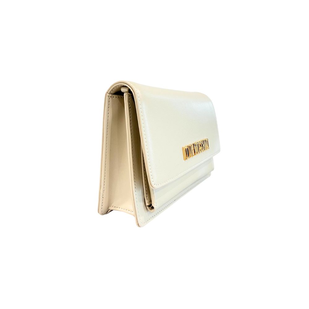 Love Moschino Beige Polyethylen Damen Umhängetasche