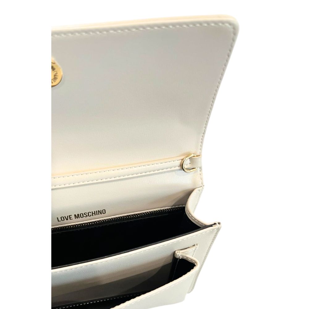 Love Moschino Beige Polyethylen Damen Umhängetasche