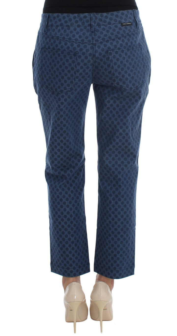 Dolce &amp; Gabbana – Capri-Stretch-Jeans mit Punkten