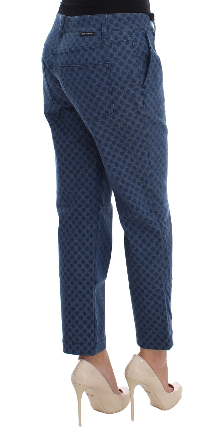 Dolce &amp; Gabbana – Capri-Stretch-Jeans mit Punkten