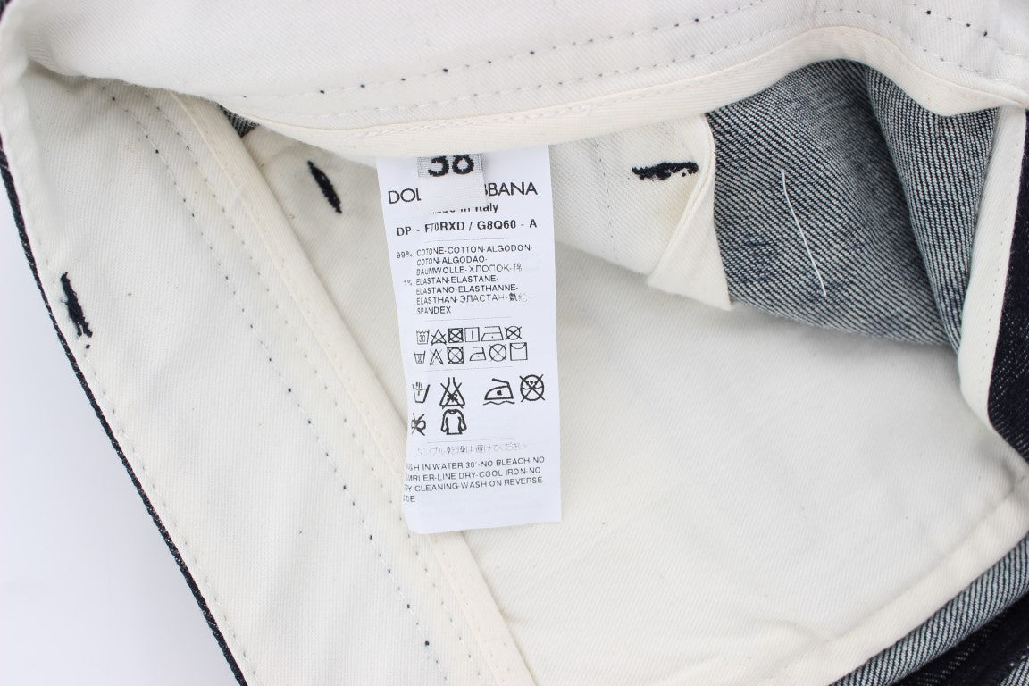 Dolce &amp; Gabbana Schicke Caprijeans mit Punkten
