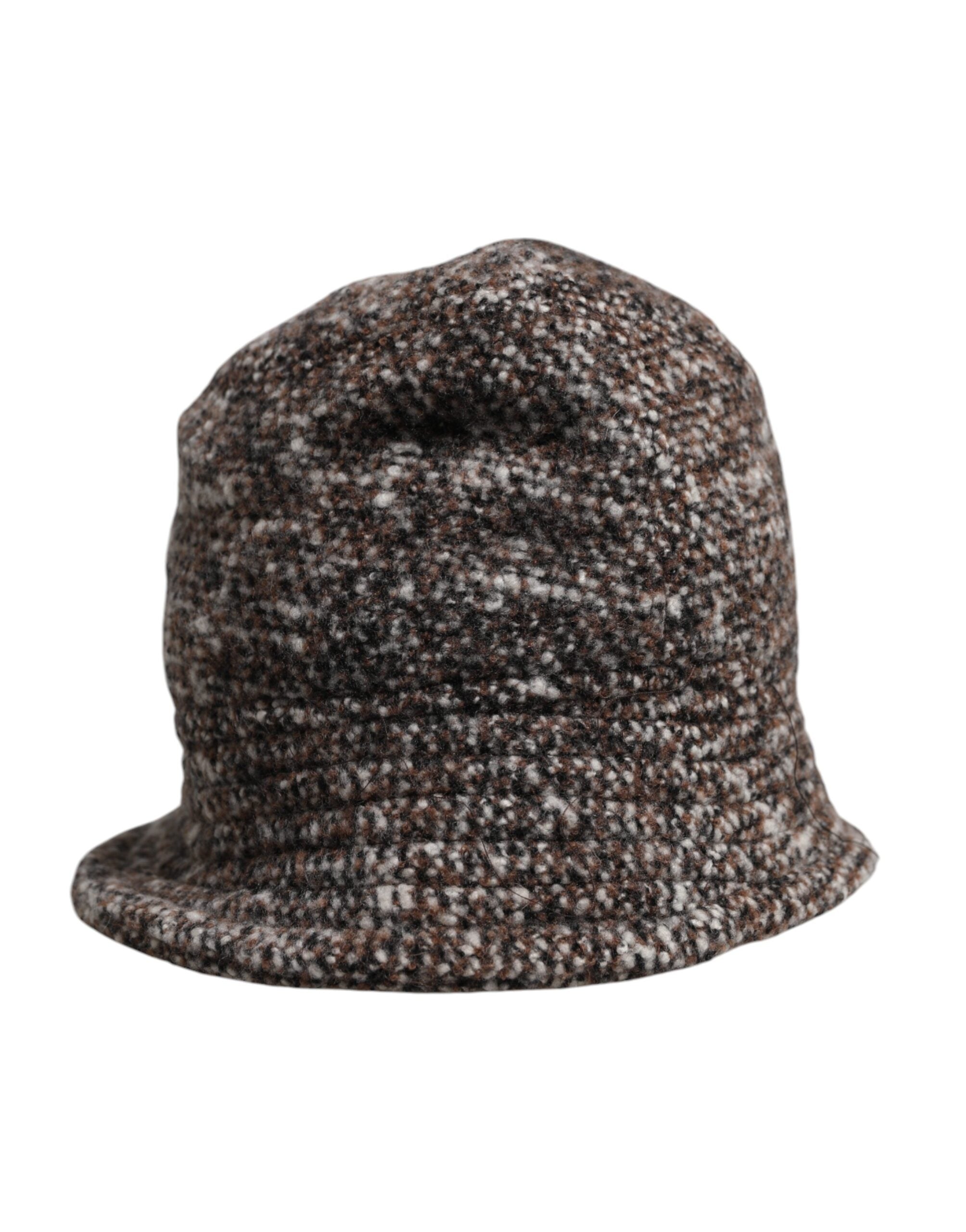 Pălărie Dolce &amp; Gabbana maro din lână alpaca țesută