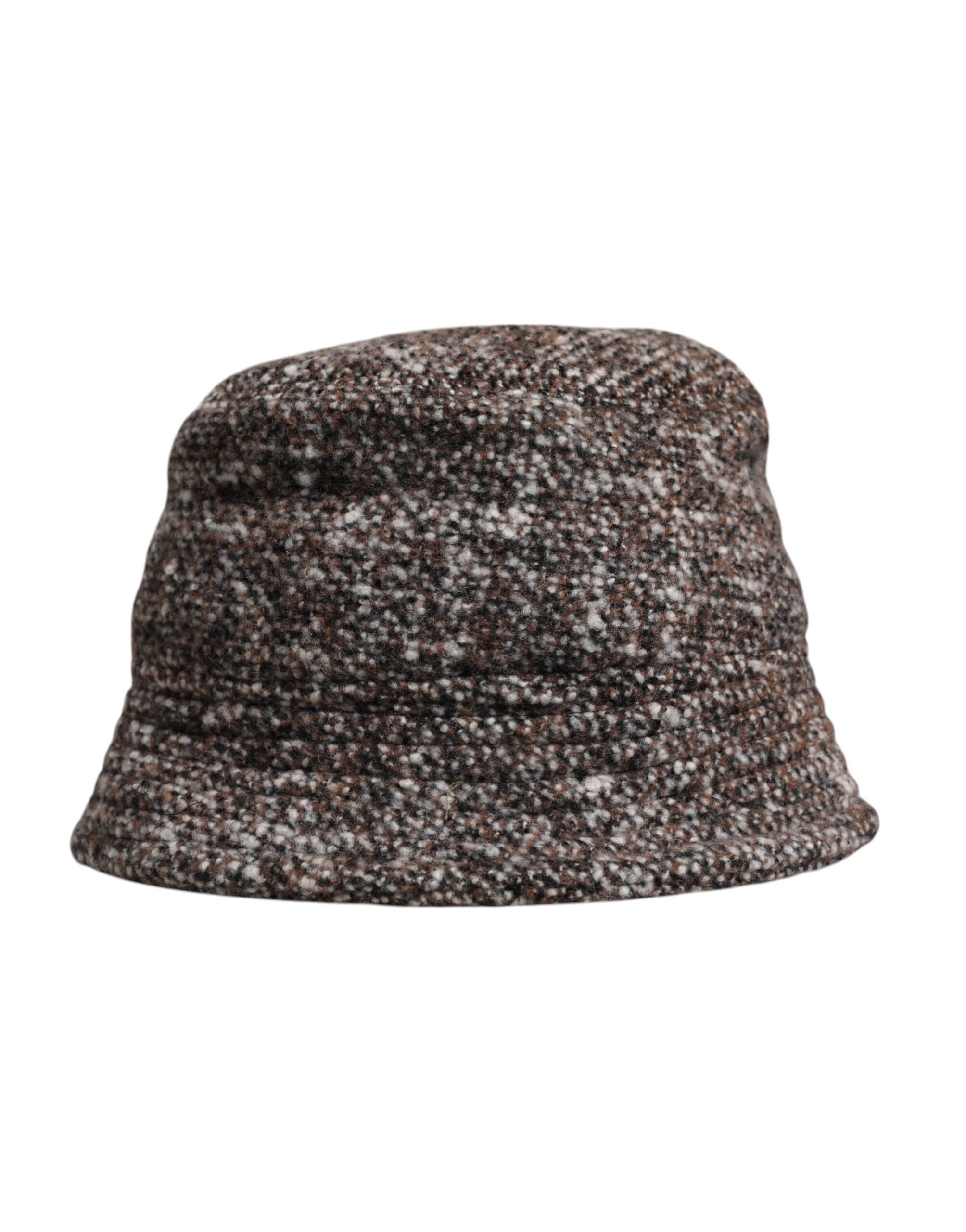 Pălărie Dolce &amp; Gabbana maro din lână alpaca țesută