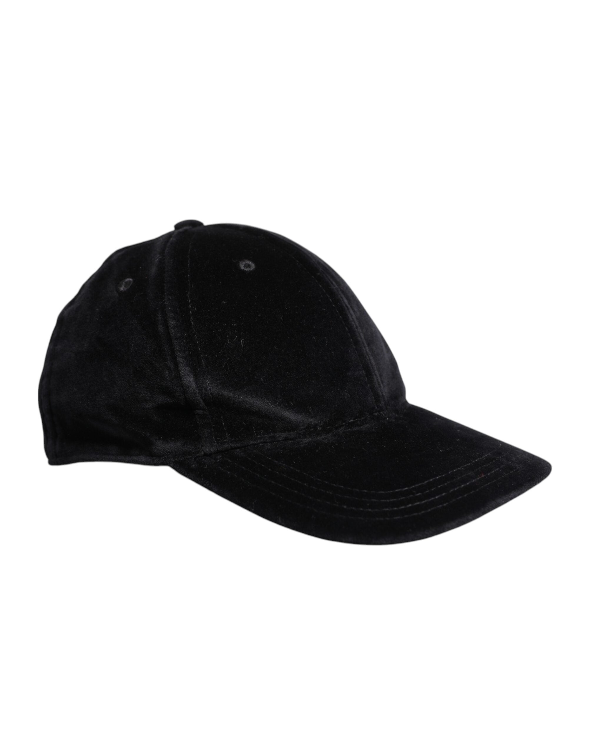 Șapcă de baseball Dolce &amp; Gabbana neagră din bumbac cu 6 panouri